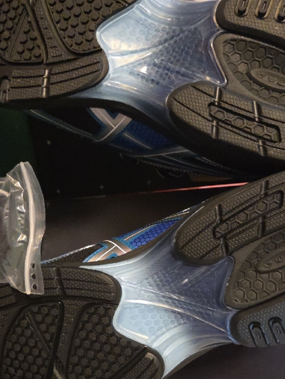 ASICS Black and Blue Men's Athletic Sneakers - Picture 11 of 13